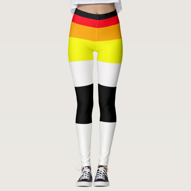 Leggings Lignes d'automne (Devant)