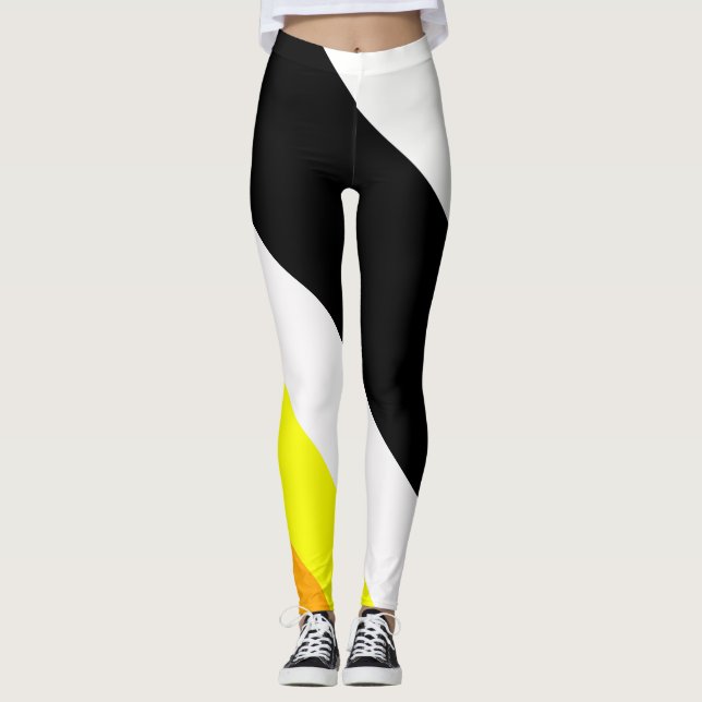 Leggings Lignes d'automne (Devant)