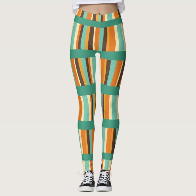Leggings Lignes de bandes (Devant)