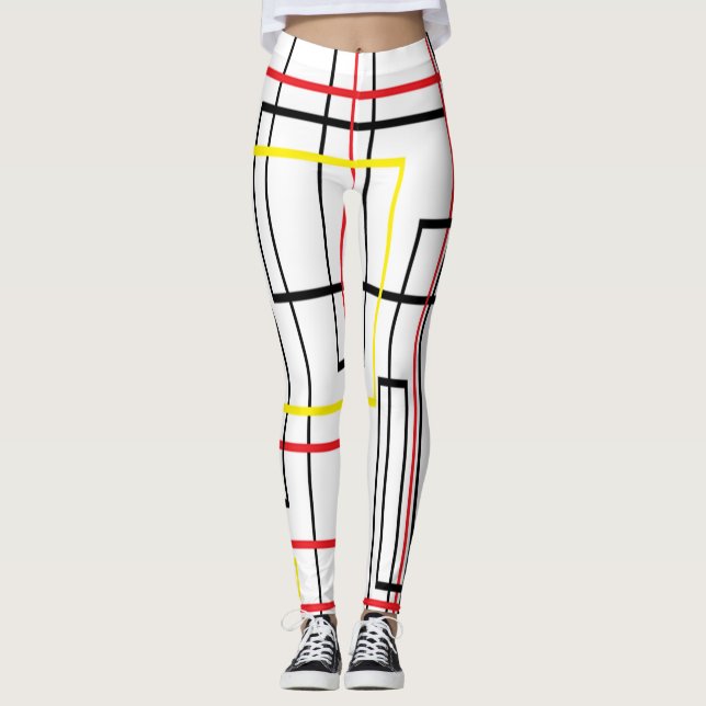 Leggings Lignes d'enregistrement du Cool réseau (Devant)