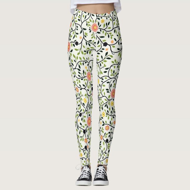 Leggings Lignes Florales (Devant)