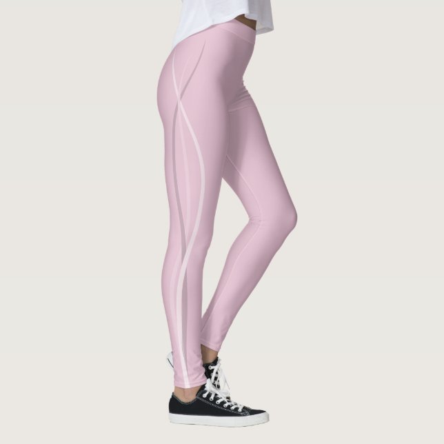 Leggings Lignes pivotantes minimales rose poli (Droite)