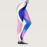Leggings Lignes tracées à la main Ondes rayées colorées<br><div class="desc">J'espère que vous aimez ce design amusant. Customisez-le avec votre propre texte. Et regardez ma boutique pour trouver des articles correspondants comme des chemises, des serviettes, du papier d'emballage, des cartes et plus ! Si vous voulez quelque chose de personnalisé, s'il vous plaît laissez-moi une note. Merci de vérifier mes...</div>
