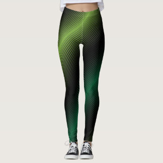 Leggings Lignes Vertes de variable de Jour de la Saint