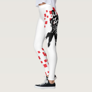Leggings Ligue de Justice Cyborg Digital Noir Pop Art