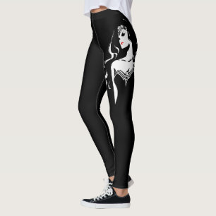 Leggings Ligue de Justice Wonder Woman Noir Pop Art