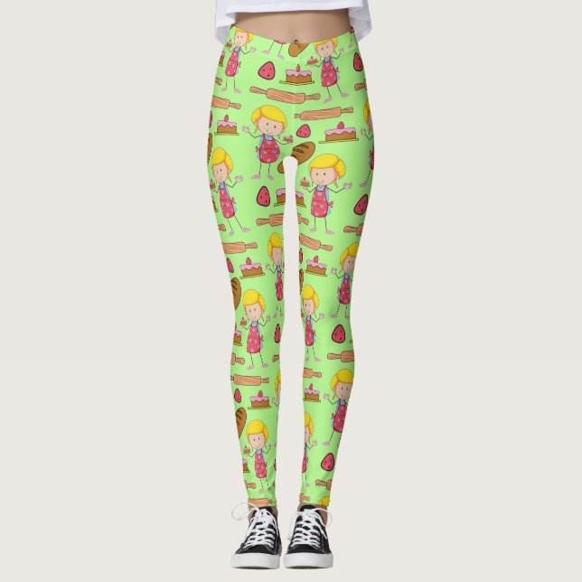 Leggings Lil Miss Baker ( Pale Green ) (Devant)