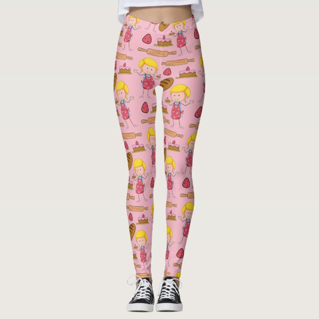 Leggings Lil Miss Baker ( Rose pâle ) (Devant)