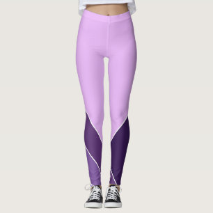 Leggings Lilac Purple Élégant Vee Home Motif
