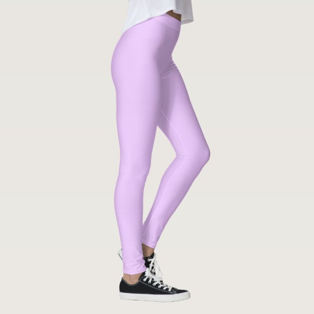 Leggings Lilas, couleur unie lilas pastel (Droite)