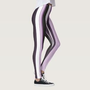 Leggings Lilas efficace Contemporain rayures verticales