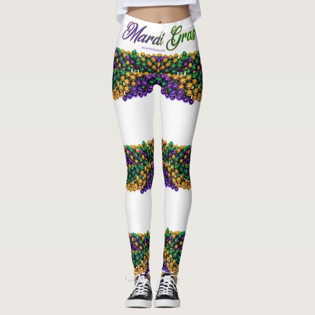 Leggings L'image emblématique sur le thème de Mardi Gras de (Devant)
