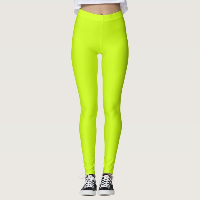 Leggings Lime arctique (couleur unie)  (Devant)