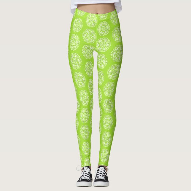 Leggings Lime Mandala (Devant)