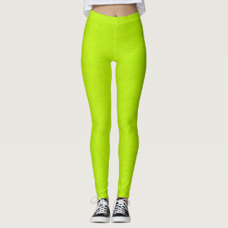 Leggings Lime vert Abstrait
