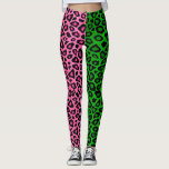 Leggings Lime vert - Chaud rose léopard animal<br><div class="desc">Leggings. Parlez de vos amis avec ce chaux vert et rose chaud léopard motif imprimé décontracté porter des pantalons design personnalisés ou être prêt pour une action physique dans votre cours de yoga, de gym classe ou simplement courir dans un style confortable. Disponible en plusieurs couleurs différentes dans mon magasin....</div>