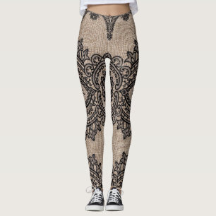 Leggings Lin et dentelle
