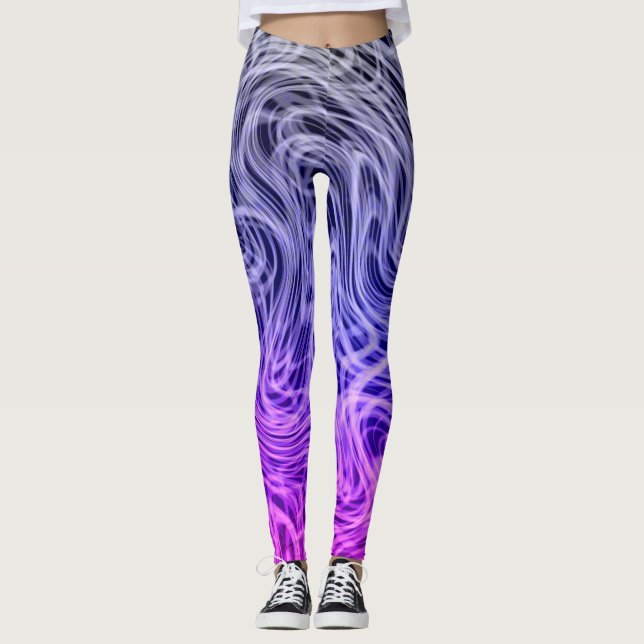 Leggings Linéaire déformé2 pourpre - Légendes (Devant)