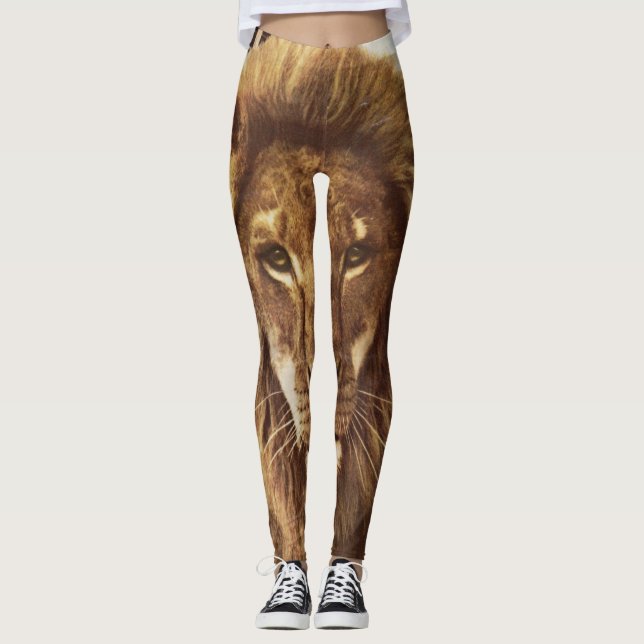 Leggings lion en ville (Devant)