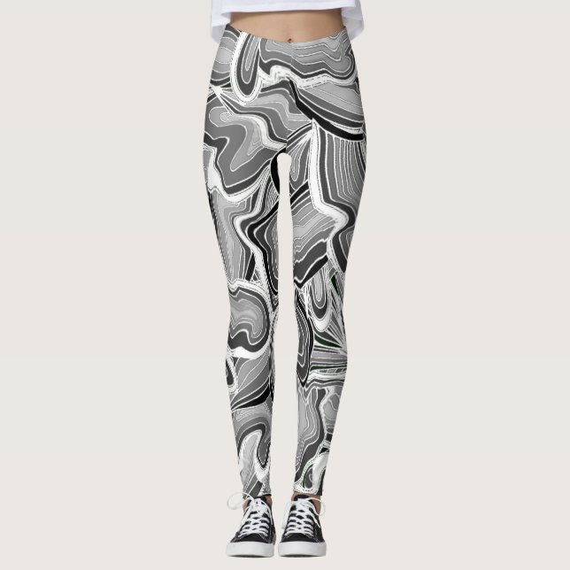 Leggings Liquide gris (Devant)