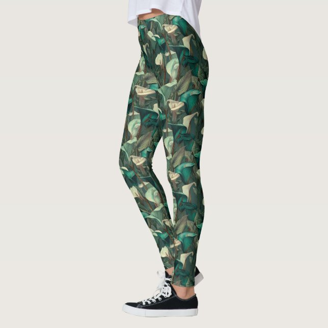 Leggings lis Fleur Workout callas Étincelle Mamans (Gauche)