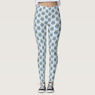Leggings Little Blue OWLS étiré et confortable