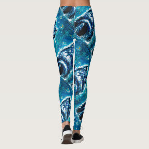 Leggings Little Doggy en bleu