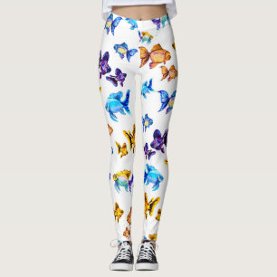 Leggings Little Goldfish Motif