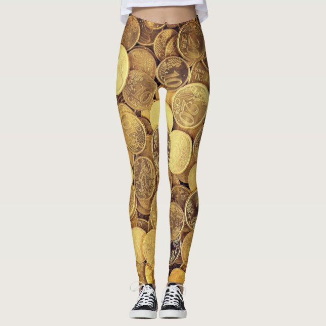 Leggings Livres Euro Pièces (Devant)