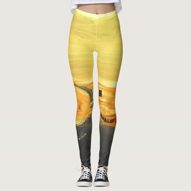 Leggings Liwa Oasis Asphalt Road, Dunes. (Devant)