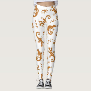 Leggings Lizards Chameleons : Design Motif sans couture.