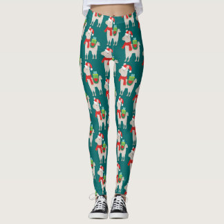 Leggings Llamas de Noël