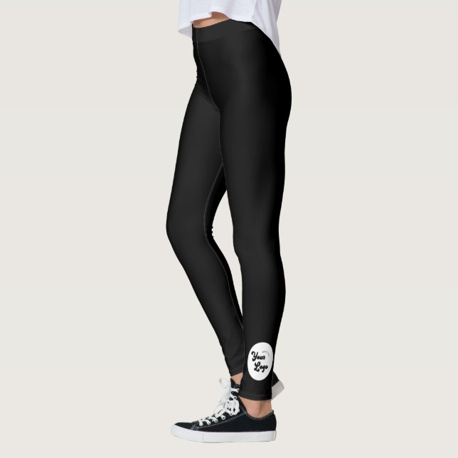 Leggings Logo d'affaires circulaire personnalisé élégant mi (Gauche)