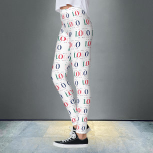 Leggings Logo de rectangle d'entreprise personnalisé Coloré