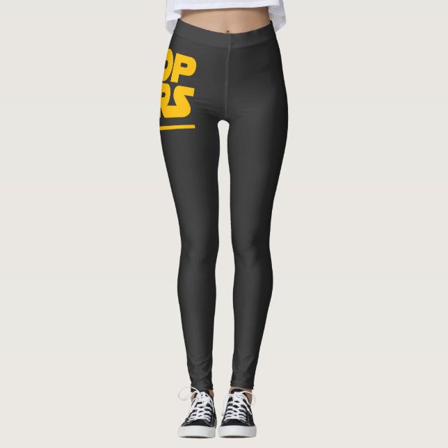 Leggings Logo Parodie Stop Wars (Devant)