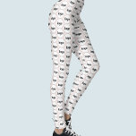 Leggings Logo simple Motif d'entreprise rose pâle<br><div class="desc">Logo simple design motif pour favoriser la fidélité de la marque et promouvoir votre petite entreprise. Remplacez le logo par le vôtre et modifiez la couleur arrière - plan dans l'outil de conception pour customiser.</div>