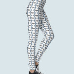 Leggings Logo simple Motif professionnel Dusty Blue<br><div class="desc">Logo simple design motif pour favoriser la fidélité de la marque et promouvoir votre petite entreprise. Remplacez le logo par le vôtre et modifiez la couleur arrière - plan dans l'outil de conception pour customiser.</div>