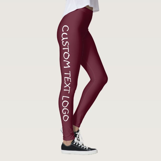 LEGGINGS LOGO TEXTE PERSONNALISÉ (Droite)