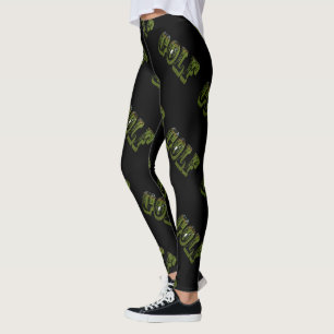 Leggings Logos Dimensionnels Green Golf Picture,