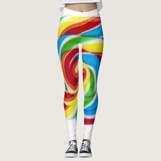 Leggings Lollipop Rainbow Swirl (Devant)