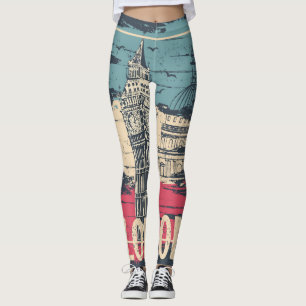 Leggings Londres Big Ben : Poster de typographie