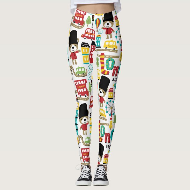 Leggings Londres Big City Et Bear Guard Motif (Devant)