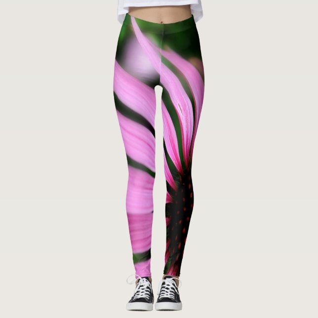 LEGGINGS LONGUES GUÊTRES DE TOURNESOL DE PÉTALES DE FLEUR (Devant)