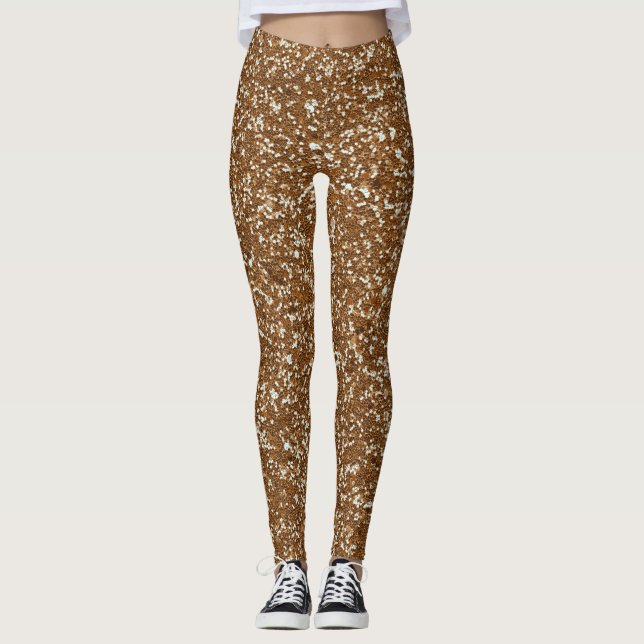 Leggings Look Parties scintillant or (Devant)