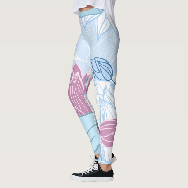 Leggings Lotus coloré (Gauche)