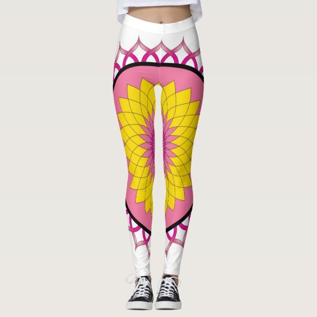 Leggings Lotus Flower Mandala (Devant)