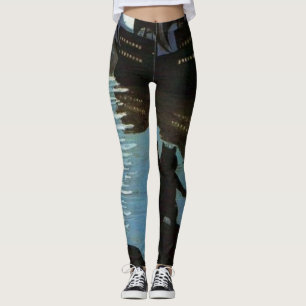 Leggings Louis Wain Cat Pirates Galleon Au Feu De La Lune