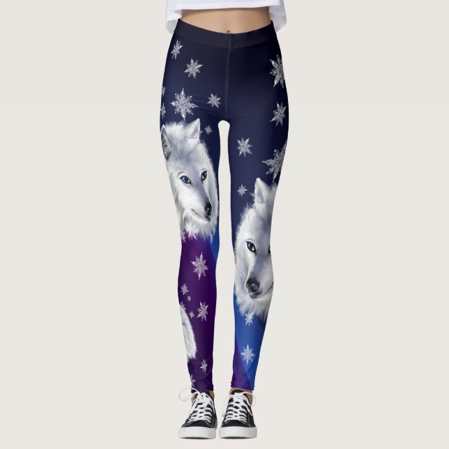 LEGGINGS LOUP BLANC DE NEIGE (Devant)