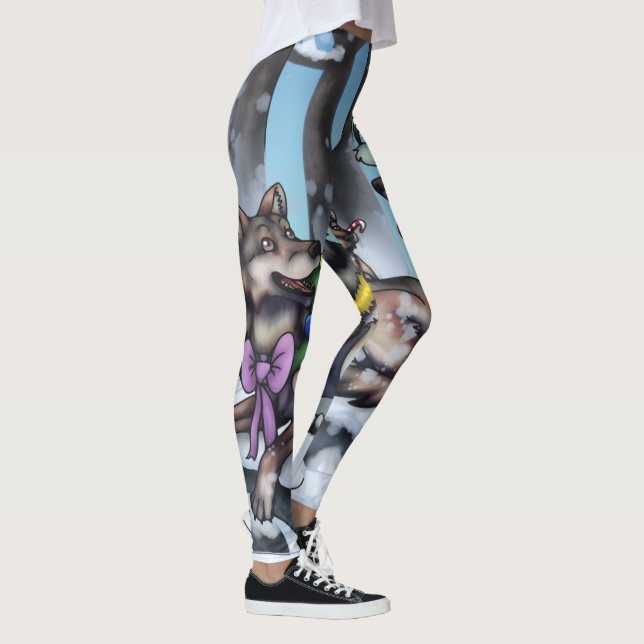 Leggings Loups de vacances (Droite)