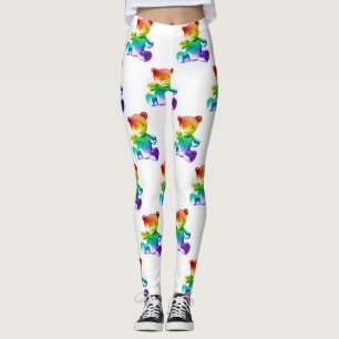 Leggings L'ours en peluche en métal brossé de SlipperyJoe's